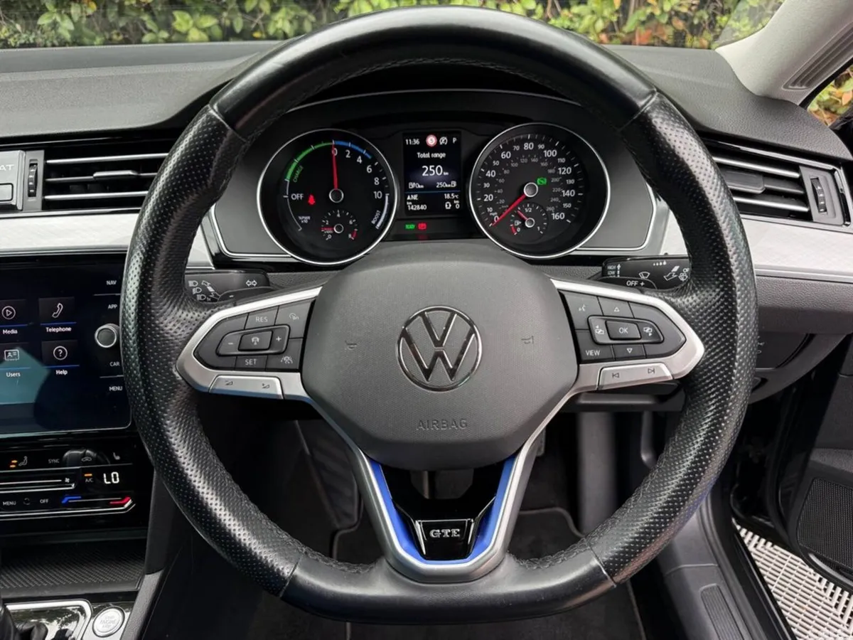 Volkswagen Passat Saloon, Petrol Plug-in Hybrid, 2021, Grey