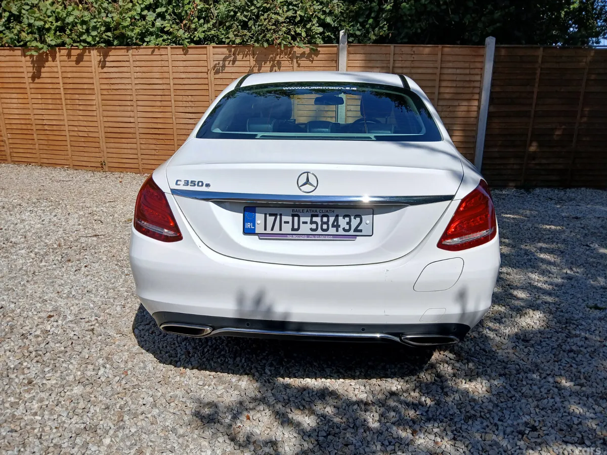Mercedes-Benz C-Class Saloon, Petrol Plug-in Hybrid, 2017, White