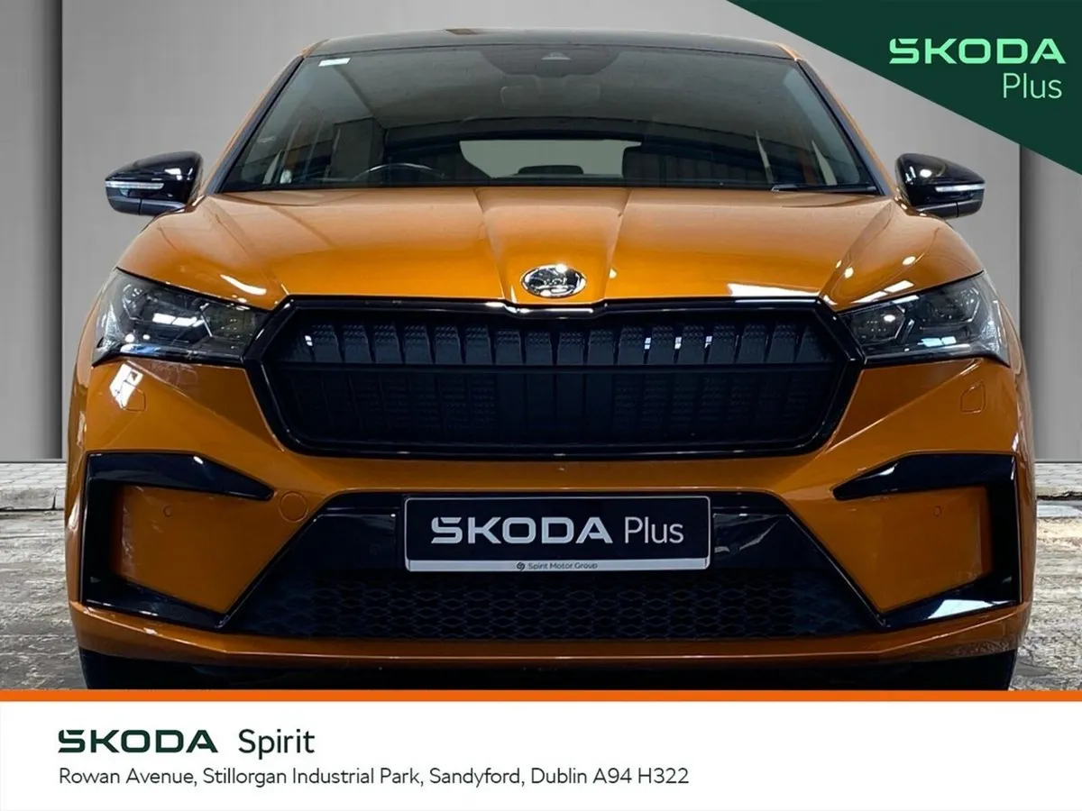 Skoda Enyaq Coupe, Electric, 2023, Orange
