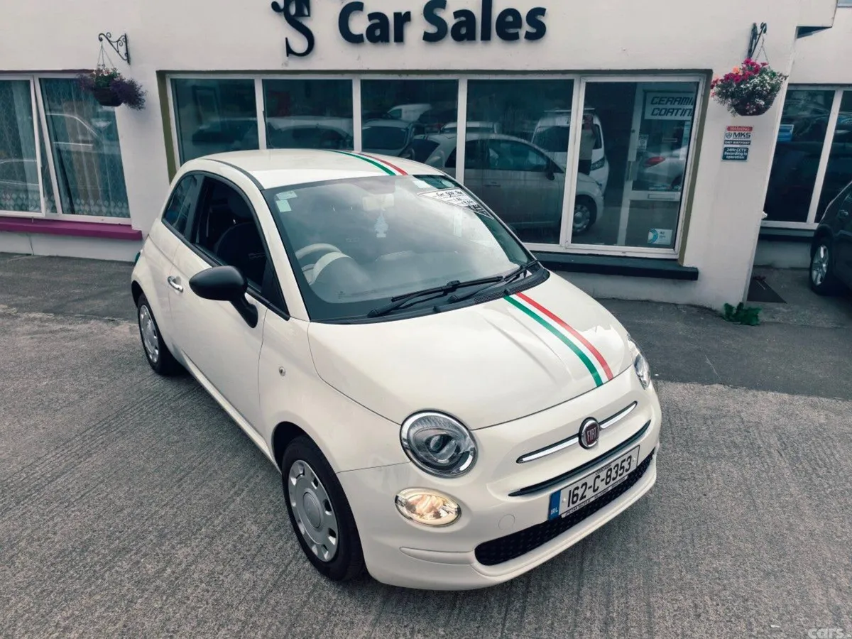 Fiat 500 Hatchback, Petrol, 2016, White