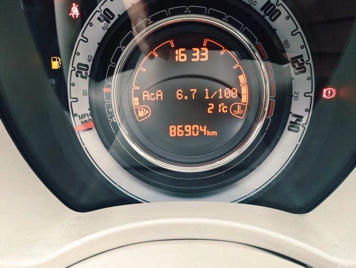 Fiat 500 Hatchback, Petrol, 2016, White
