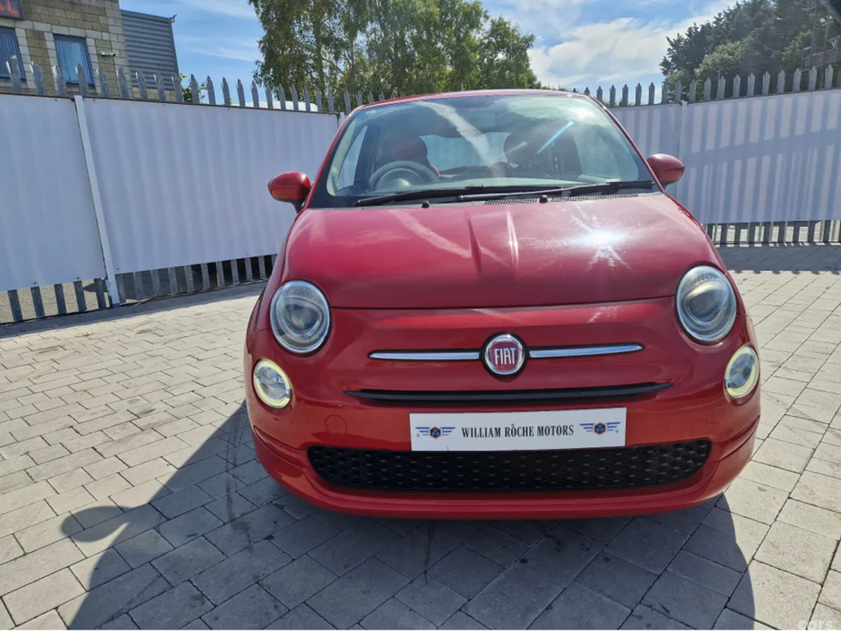 Fiat 500 Hatchback, Petrol, 2017, Red