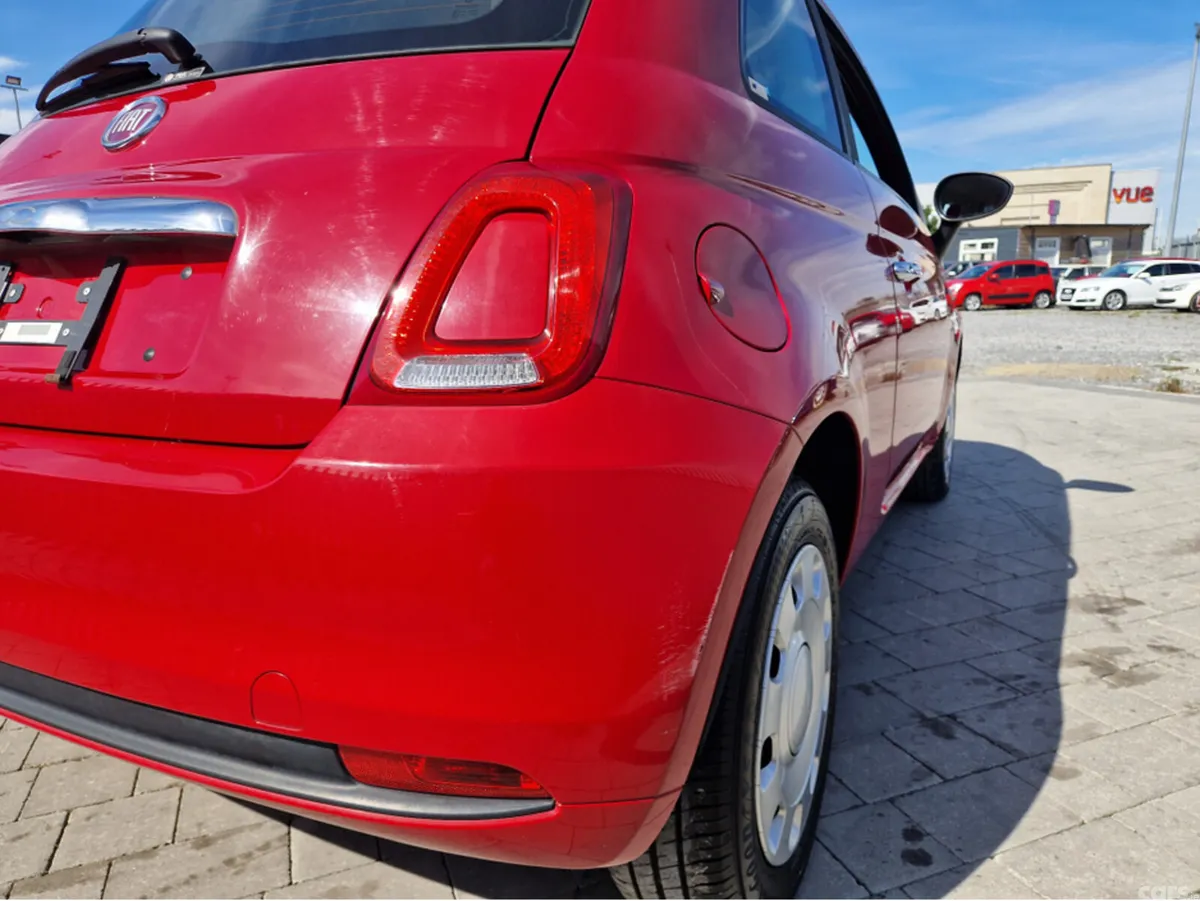 Fiat 500 Hatchback, Petrol, 2017, Red