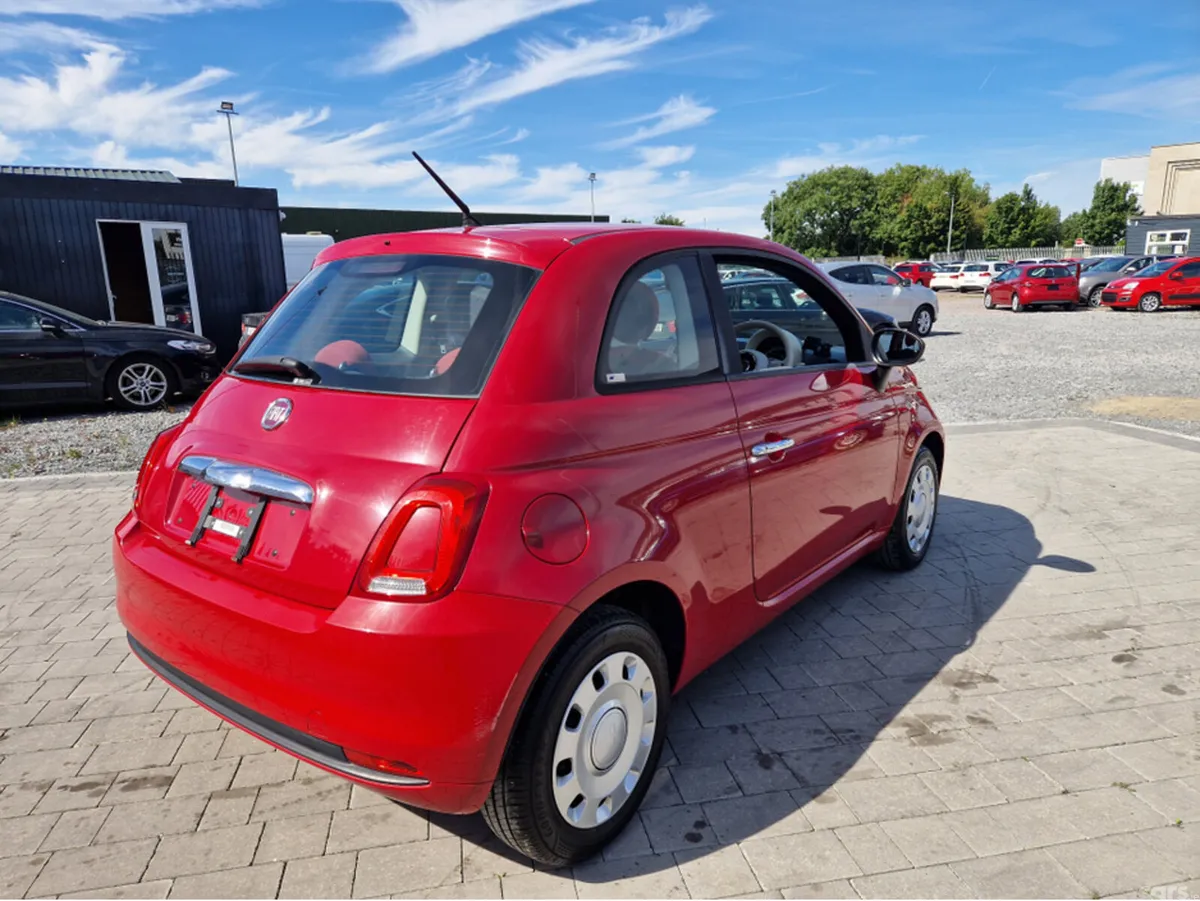 Fiat 500 Hatchback, Petrol, 2017, Red