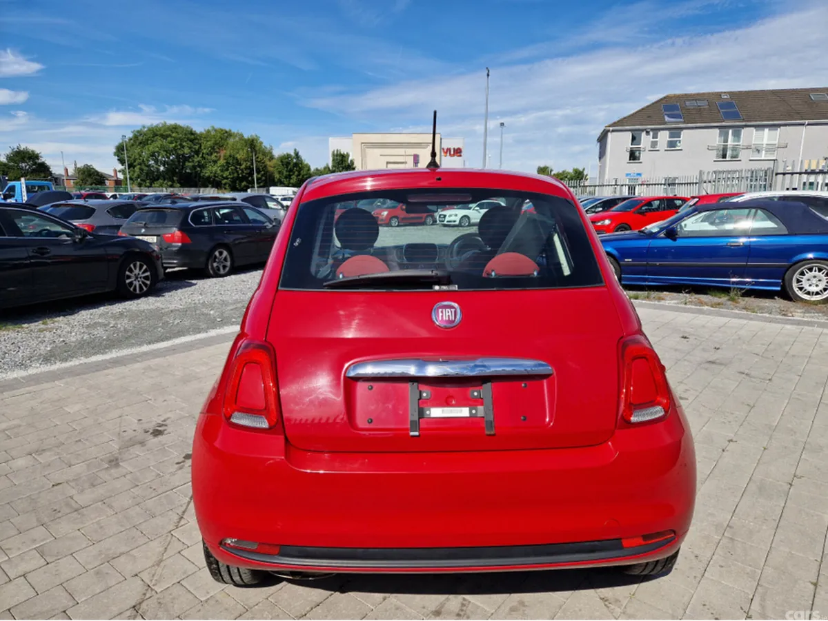 Fiat 500 Hatchback, Petrol, 2017, Red