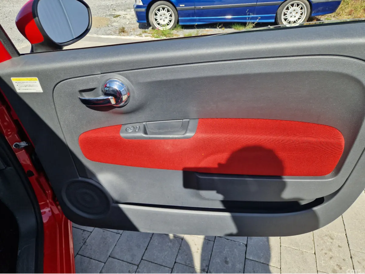 Fiat 500 Hatchback, Petrol, 2017, Red