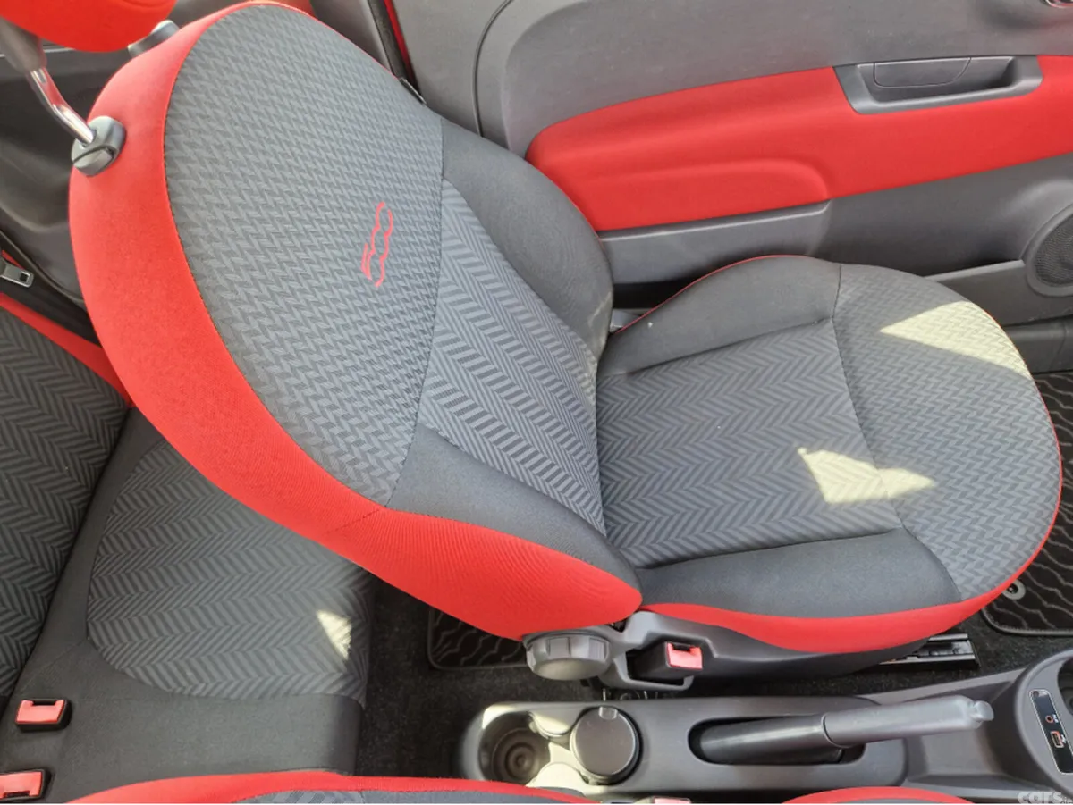 Fiat 500 Hatchback, Petrol, 2017, Red