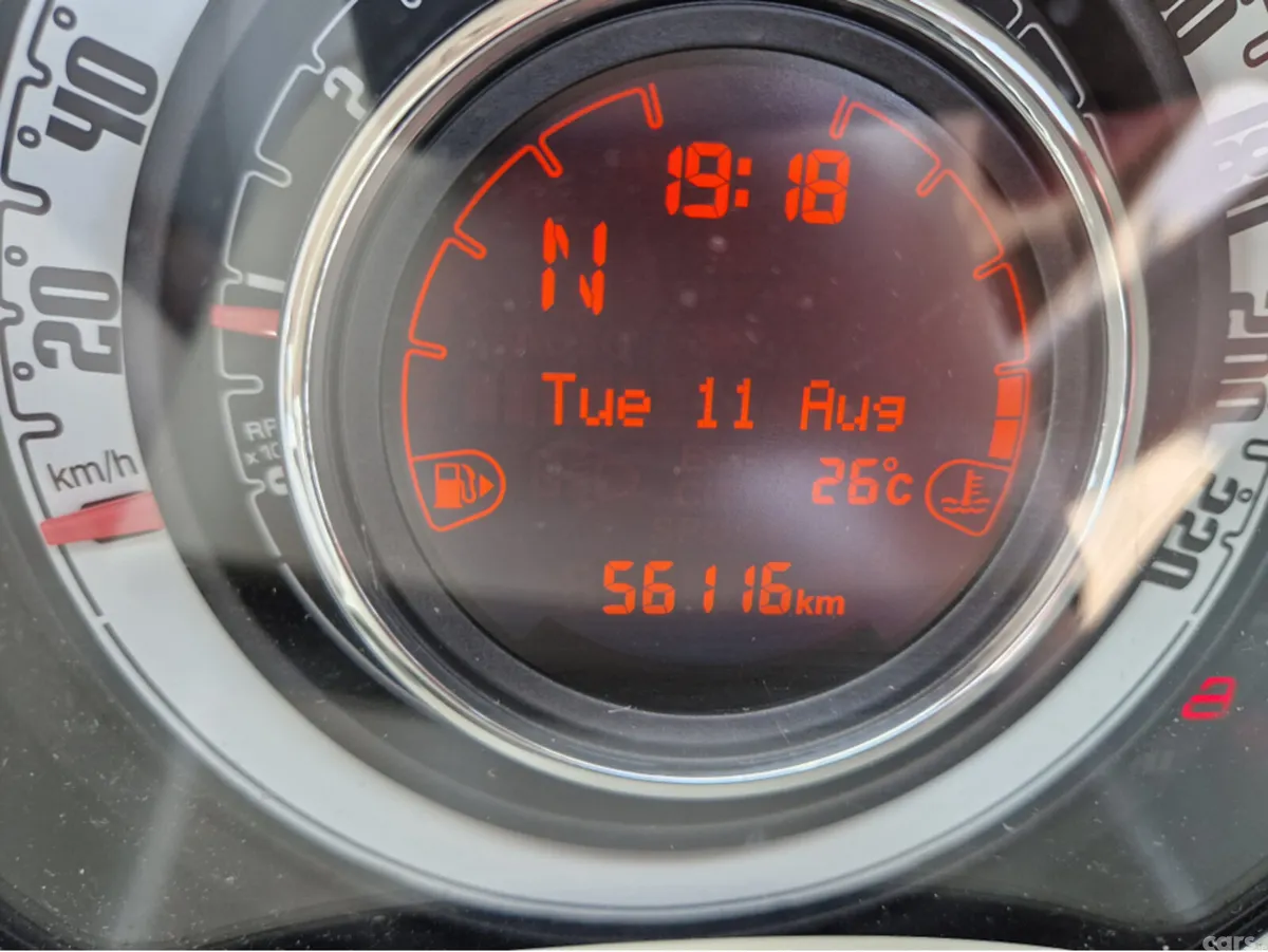 Fiat 500 Hatchback, Petrol, 2017, Red