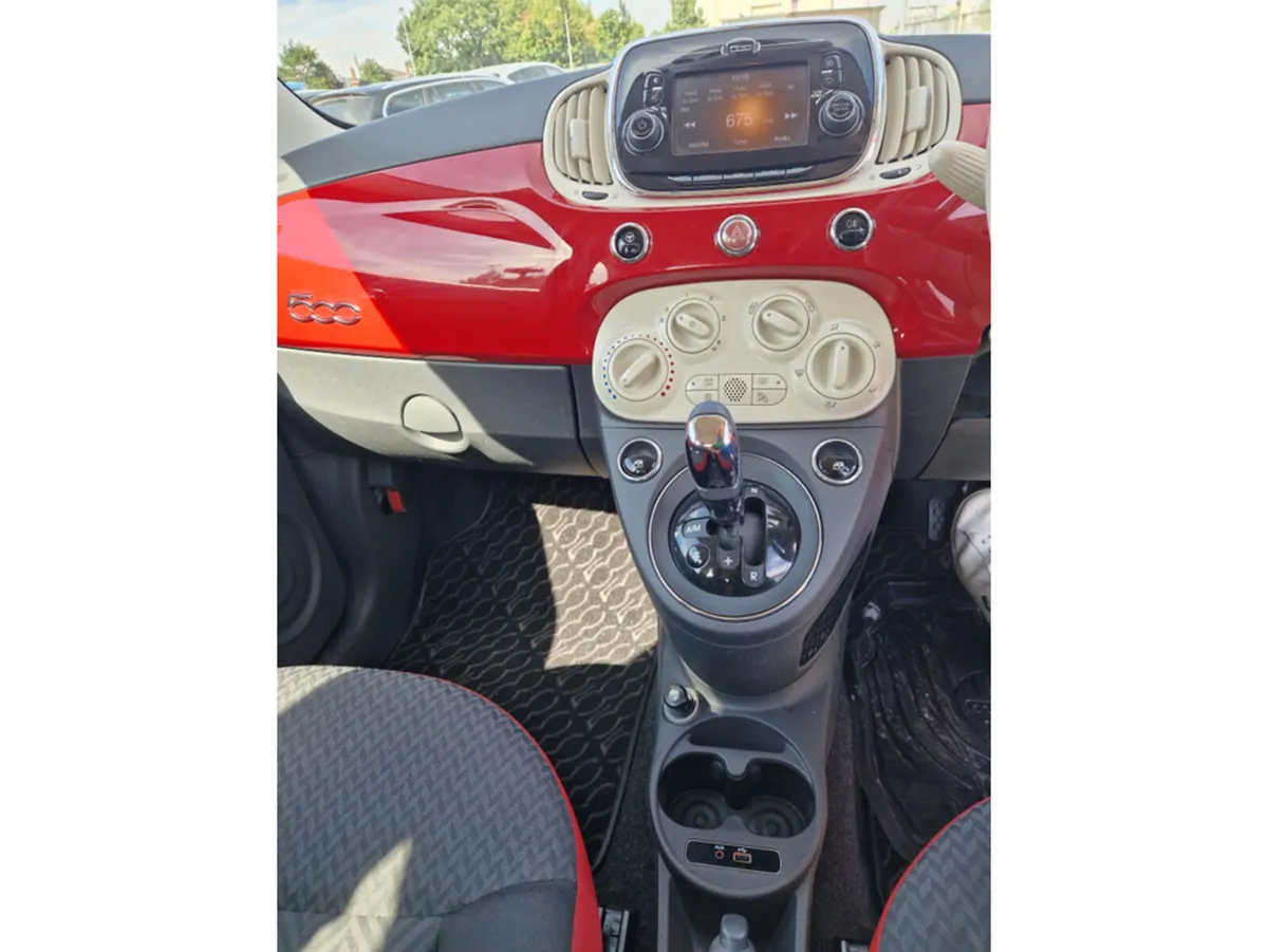 Fiat 500 Hatchback, Petrol, 2017, Red