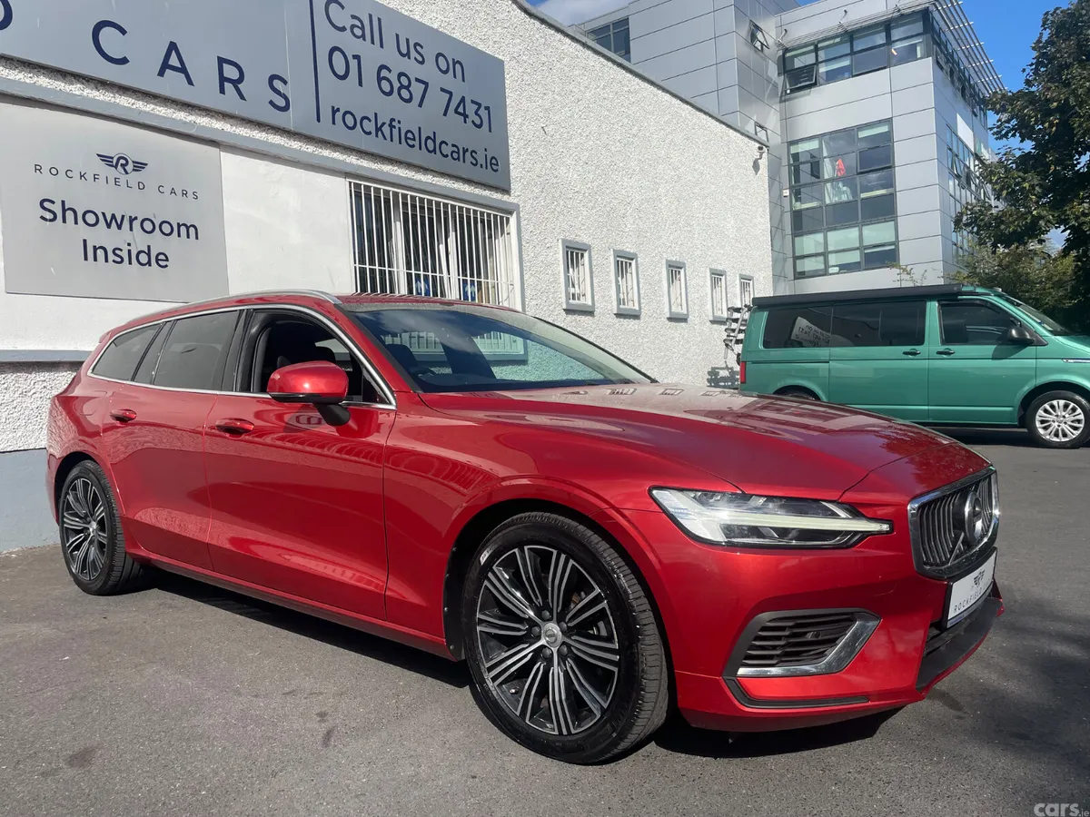 Volvo V60 Estate, Petrol Hybrid, 2021, Red