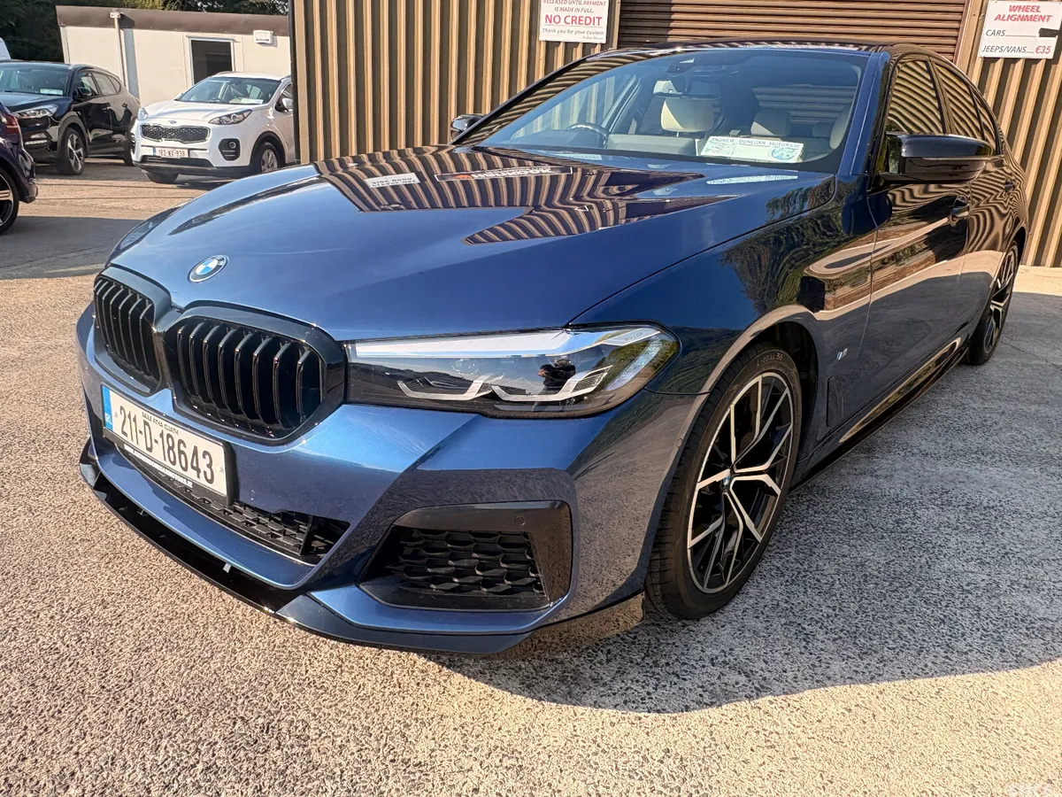 BMW 5-Series Saloon, Diesel, 2021, Blue