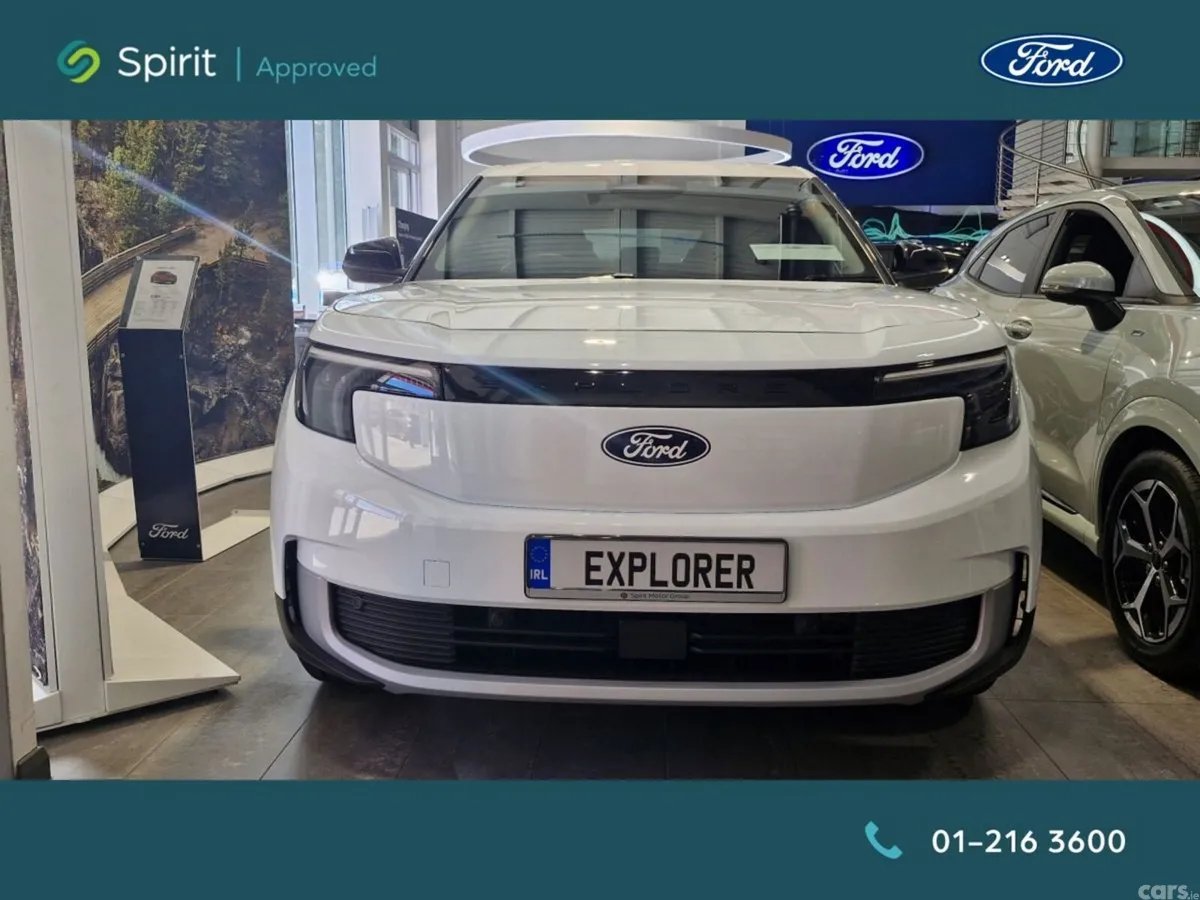 Ford Explorer SUV, Electric, 2027, White