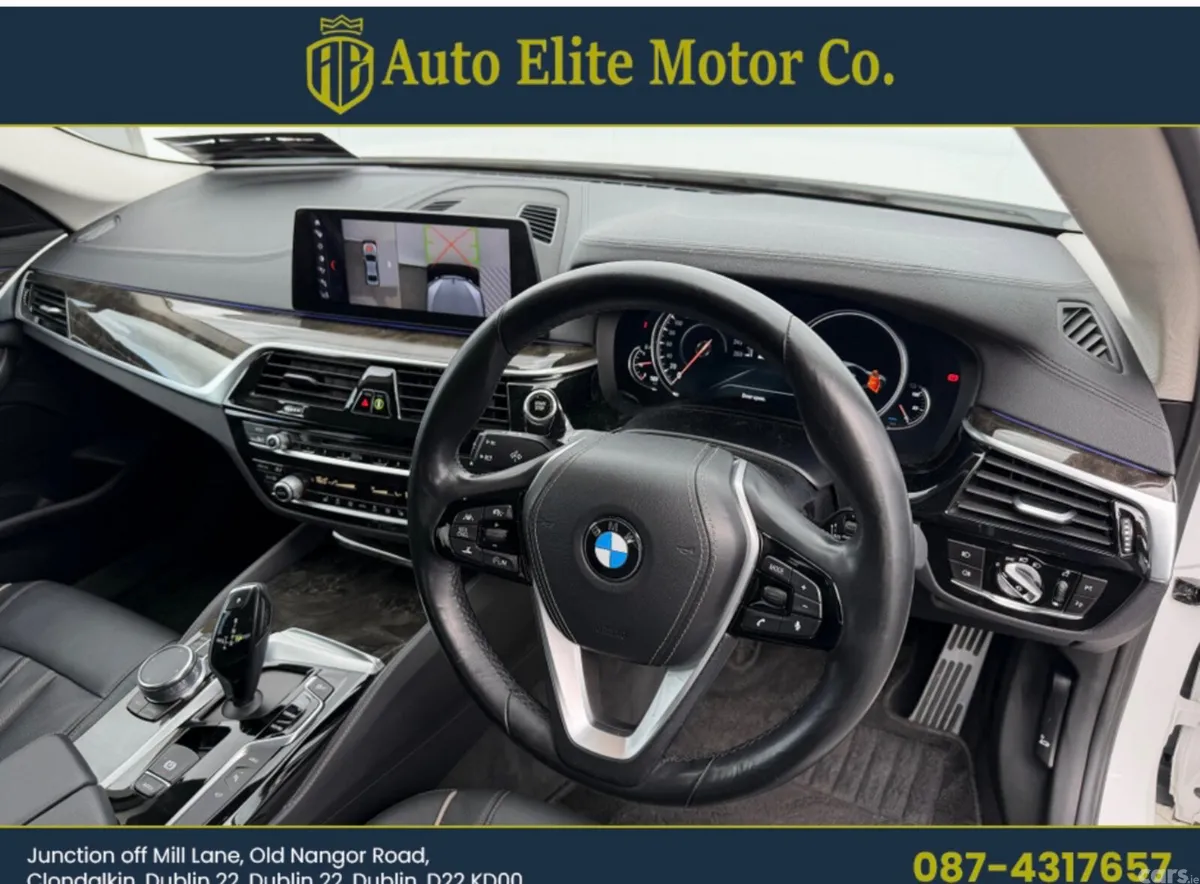 BMW 5-Series Saloon, Petrol Hybrid, 2017, White