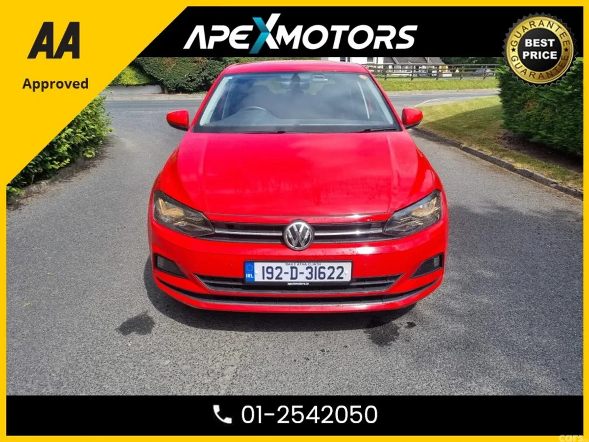 Volkswagen Polo Hatchback, Petrol, 2019, Red