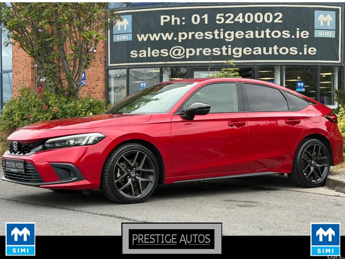 Honda Civic Hatchback, Petrol Hybrid, 2022, Red