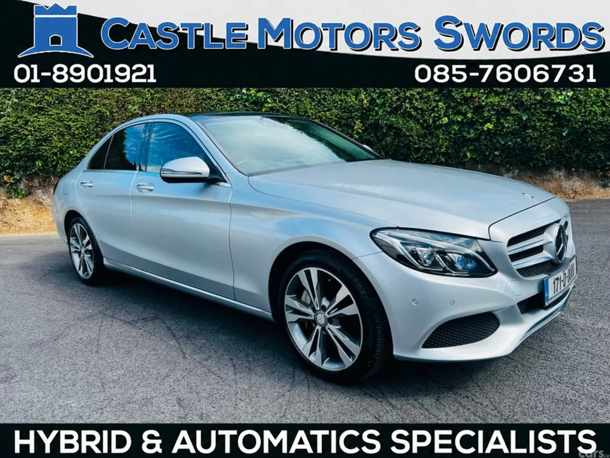 Mercedes-Benz C-Class Saloon, Petrol Plug-in Hybrid, 2017, Silver