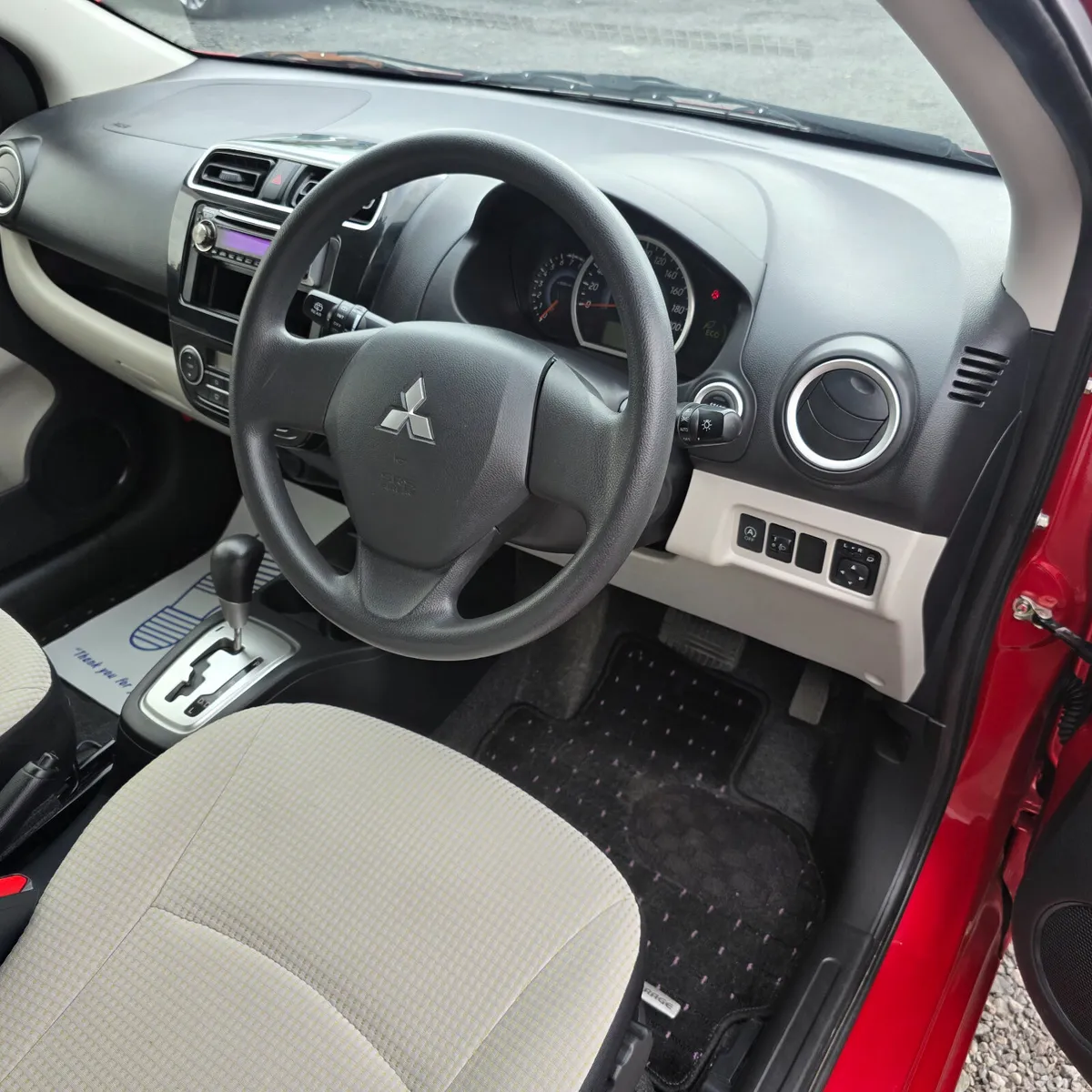 Mitsubishi Mirage Hatchback, Petrol, 2015, Red