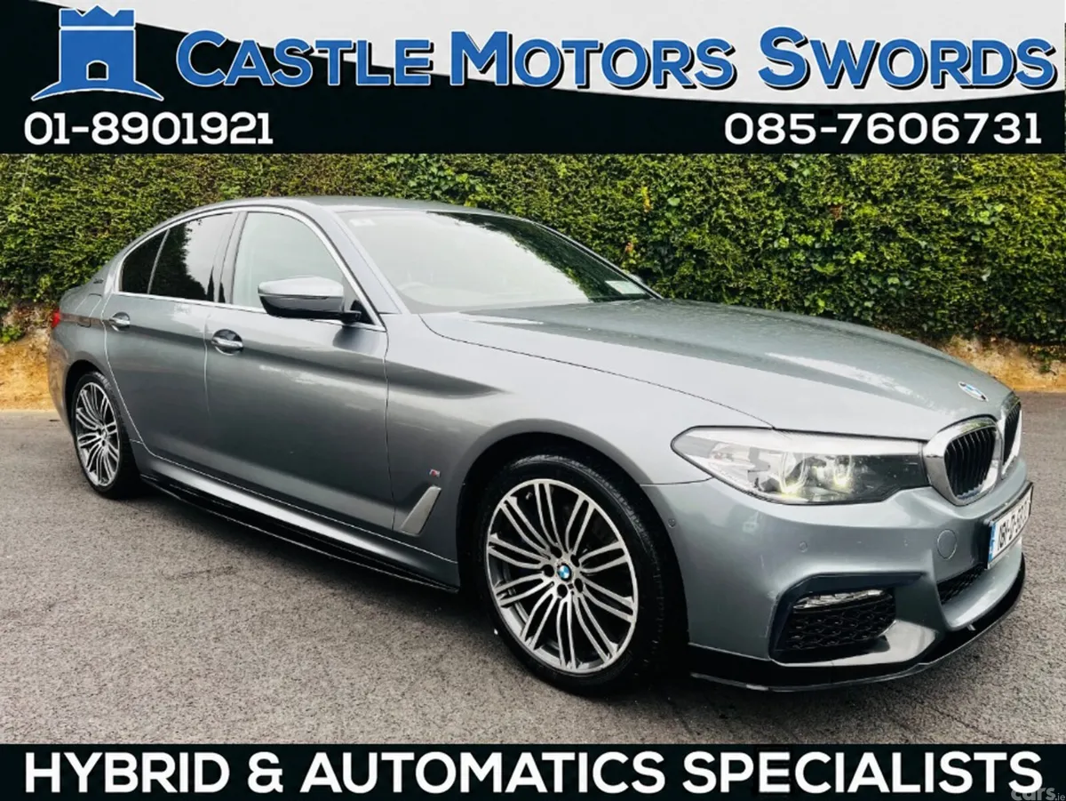 BMW 5-Series Saloon, Petrol Plug-in Hybrid, 2018, Blue