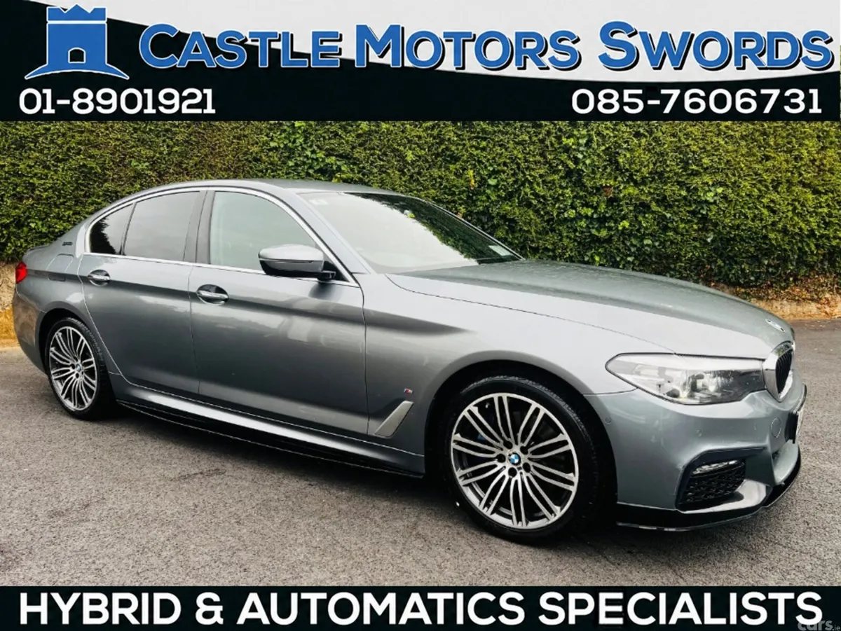 BMW 5-Series Saloon, Petrol Plug-in Hybrid, 2018, Blue