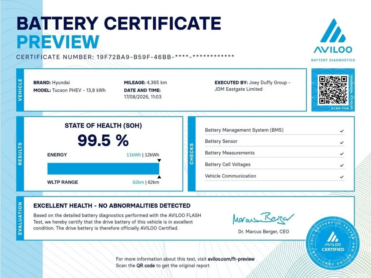 Hyundai Tucson SUV, Petrol Plug-in Hybrid, 2026, Black