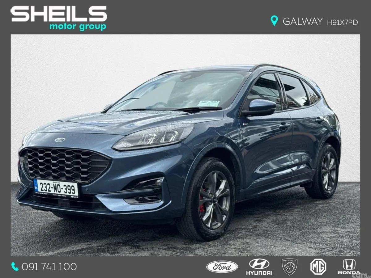 Ford Kuga SUV, Petrol Plug-in Hybrid, 2023, Blue