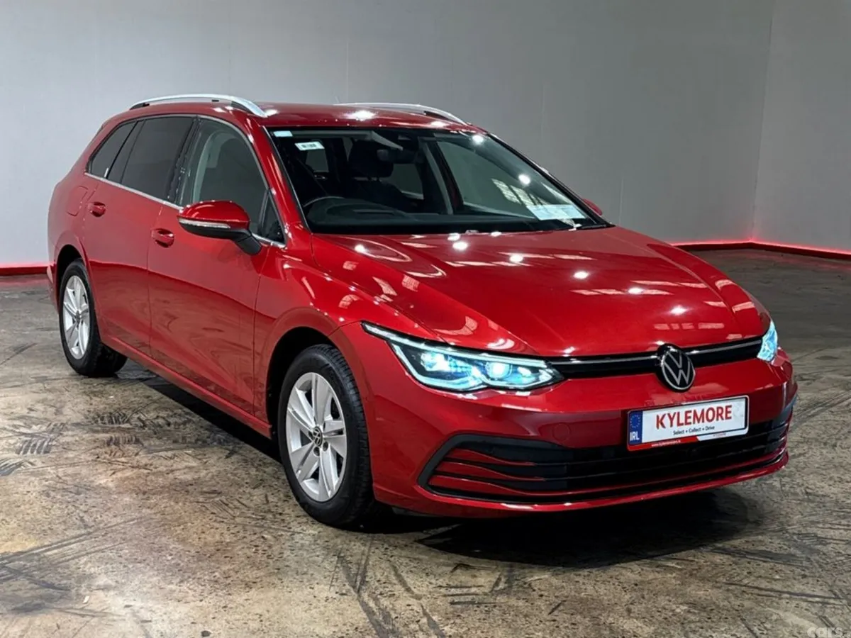 Volkswagen Golf Estate, Petrol Hybrid, 2021, Red