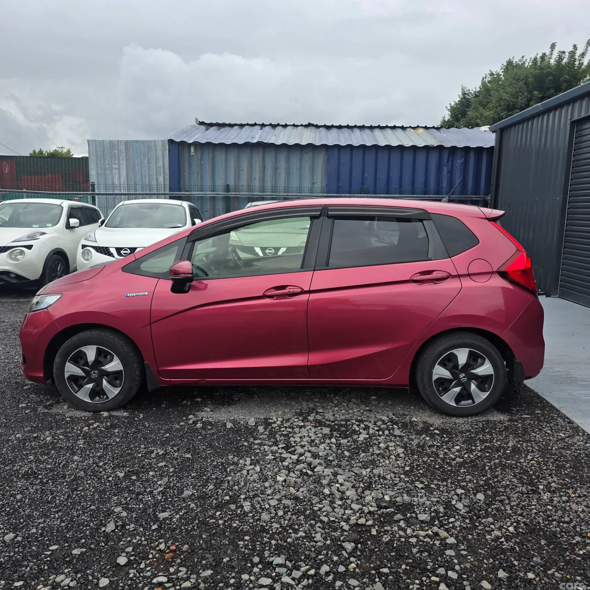 Honda Fit Hatchback, Petrol Hybrid, 2018, Red