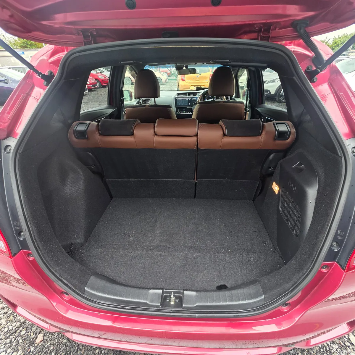 Honda Fit Hatchback, Petrol Hybrid, 2018, Red