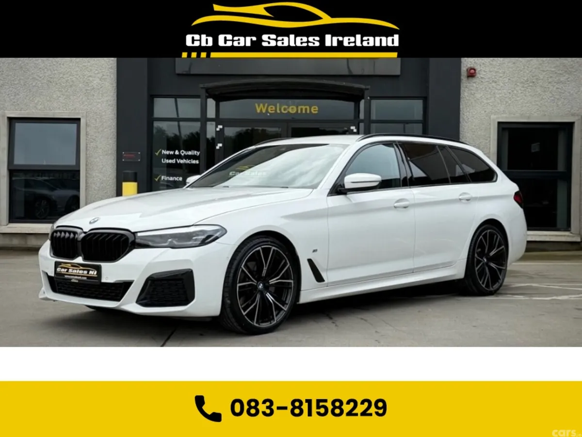 BMW 5-Series Estate, Diesel Hybrid, 2022, White