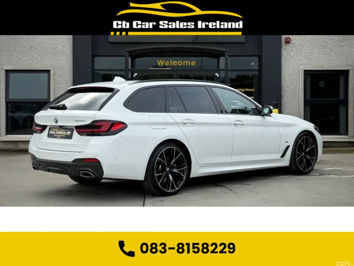 BMW 5-Series Estate, Diesel Hybrid, 2022, White
