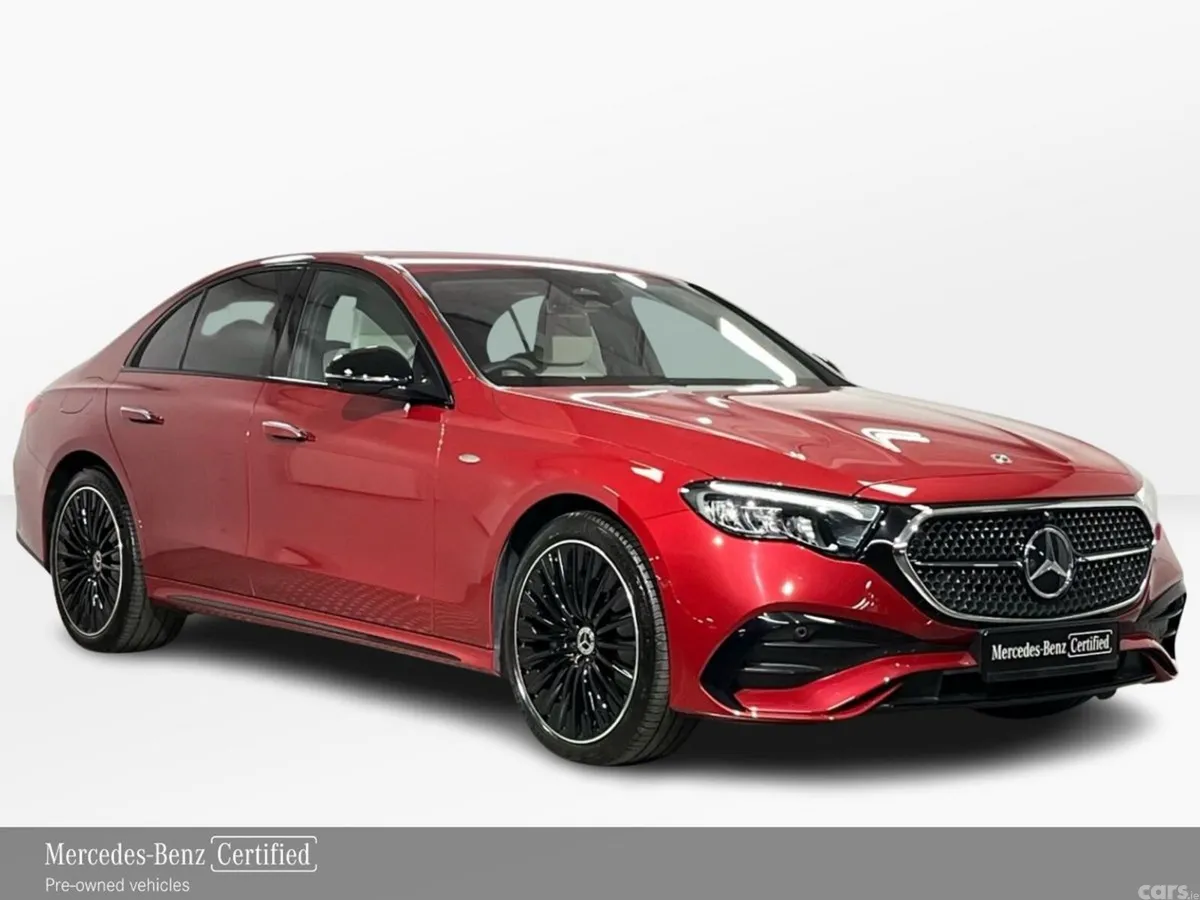 Mercedes-Benz E-Class Saloon, Diesel Plug-in Hybrid, 2025, Red