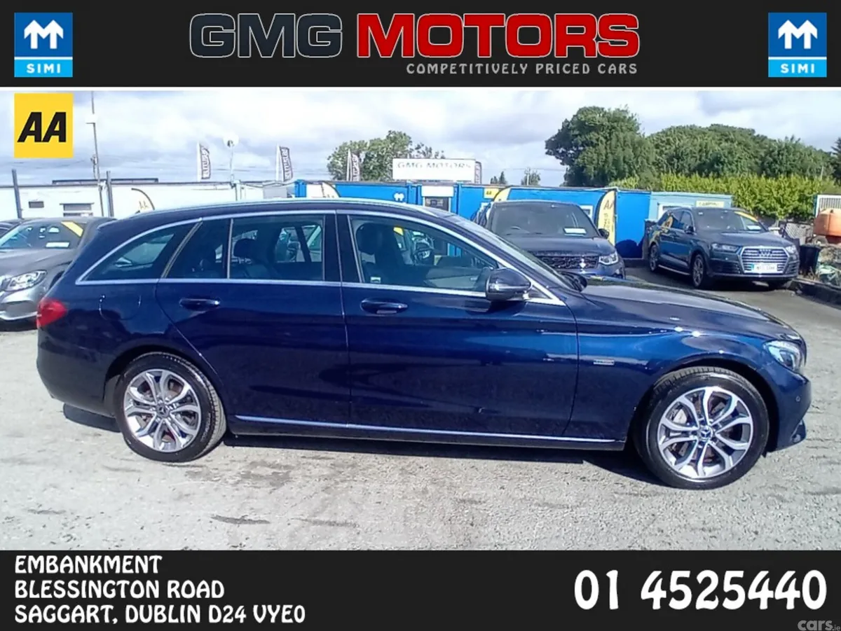 Mercedes-Benz C-Class Estate, Petrol Plug-in Hybrid, 2018, Blue