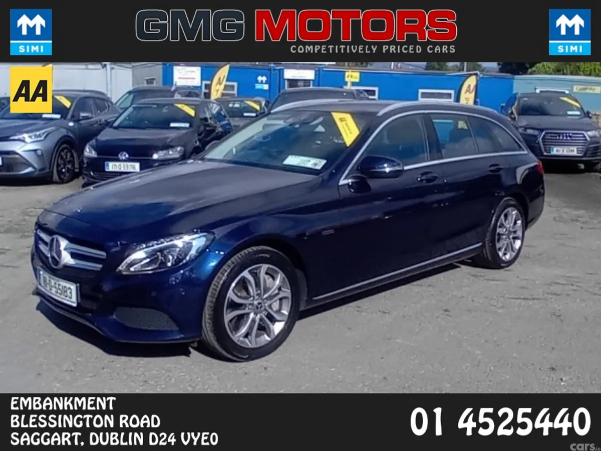 Mercedes-Benz C-Class Estate, Petrol Plug-in Hybrid, 2018, Blue