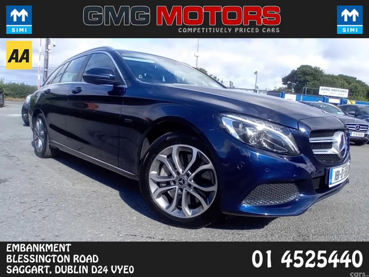 Mercedes-Benz C-Class Estate, Petrol Plug-in Hybrid, 2018, Blue