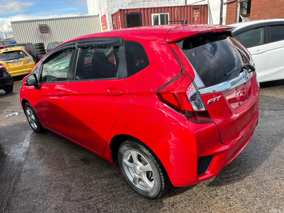 Honda Fit Hatchback, Petrol Hybrid, 2015, Red