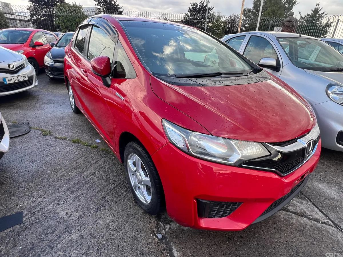 Honda Fit Hatchback, Petrol Hybrid, 2015, Red