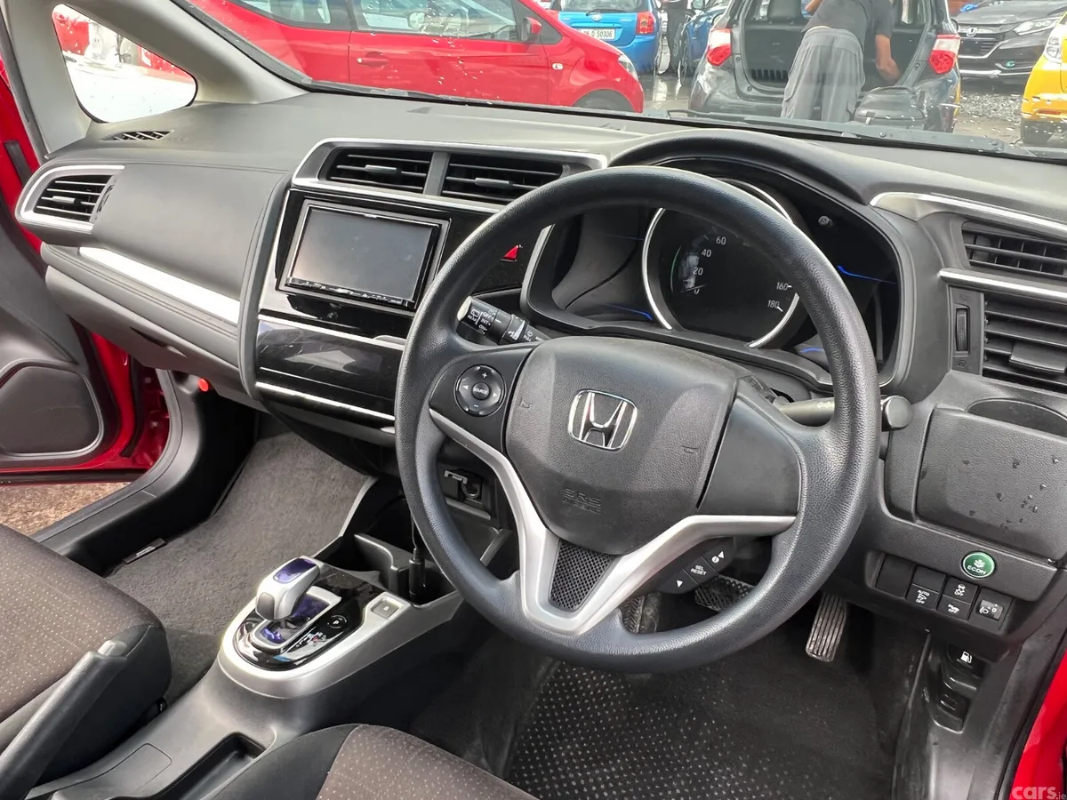 Honda Fit Hatchback, Petrol Hybrid, 2015, Red