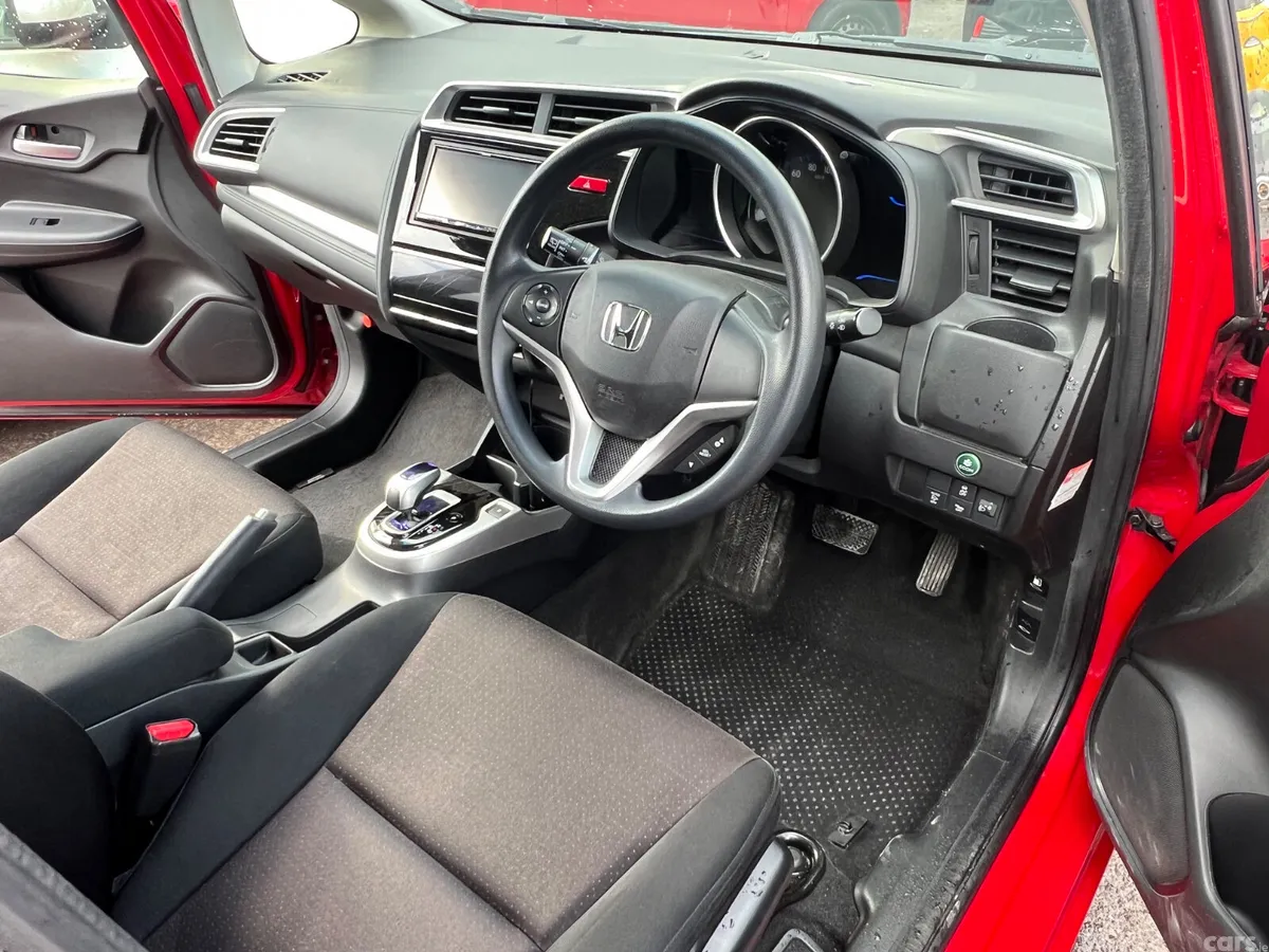 Honda Fit Hatchback, Petrol Hybrid, 2015, Red