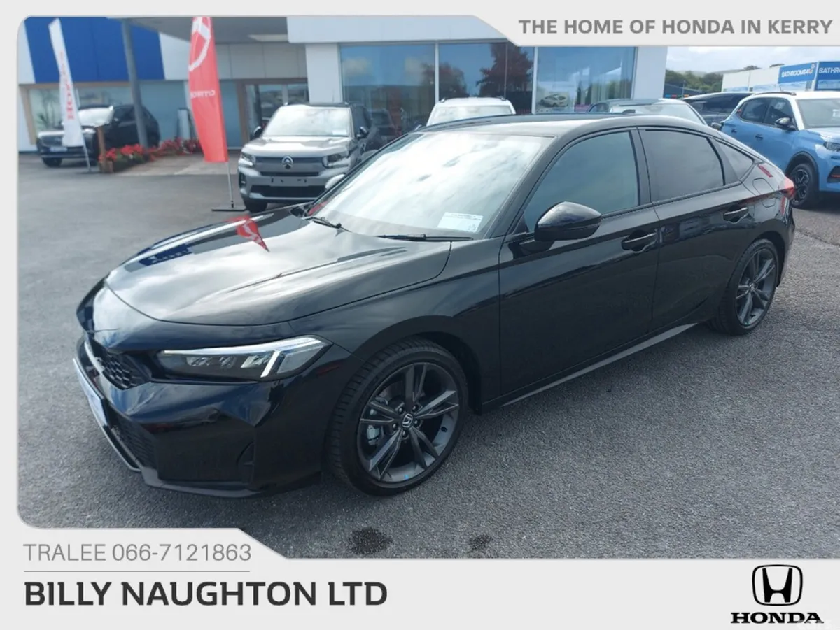 Honda Civic Hatchback, Petrol Hybrid, 2026, Black