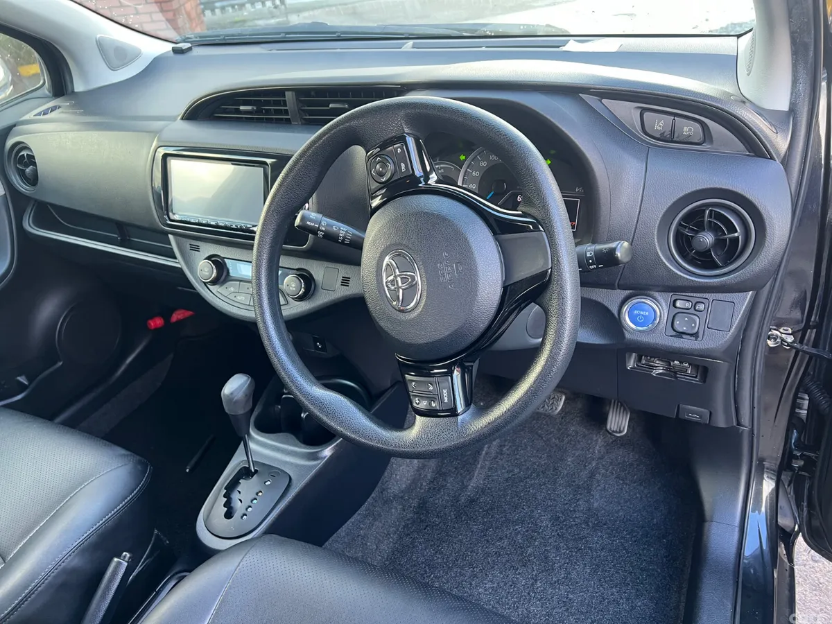 Toyota Vitz Hatchback, Petrol Hybrid, 2017, Black
