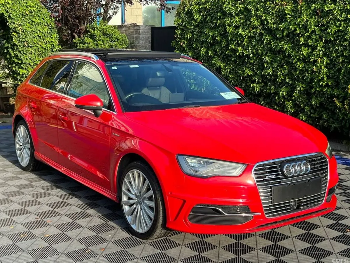 Audi A3 Hatchback, Petrol Hybrid, 2015, Red