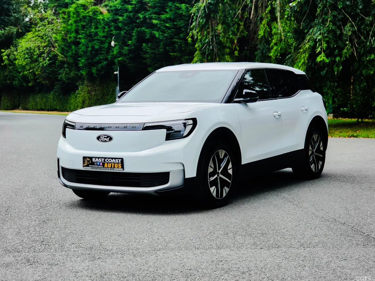 Ford Explorer SUV, Electric, 2024, White