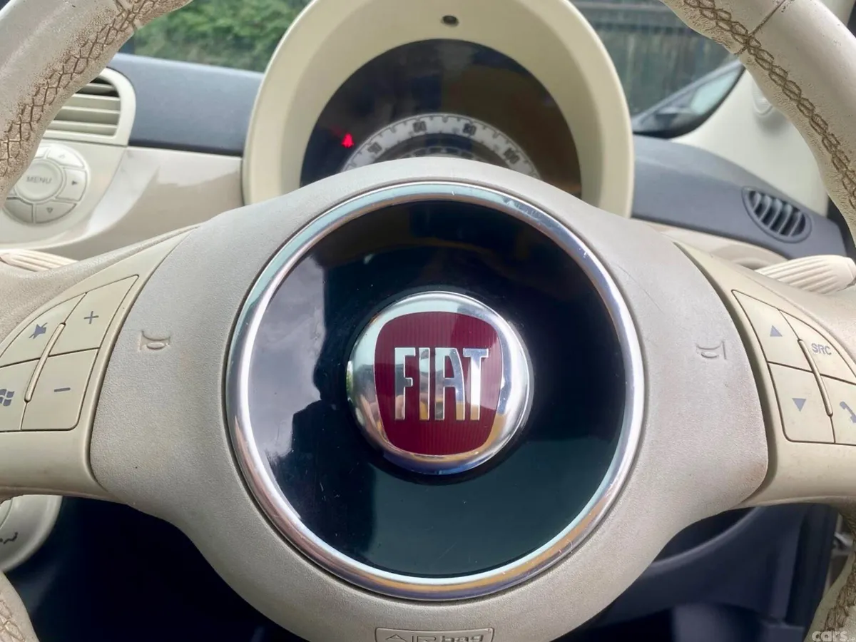 Fiat 500 Hatchback, Petrol, 2013, Beige