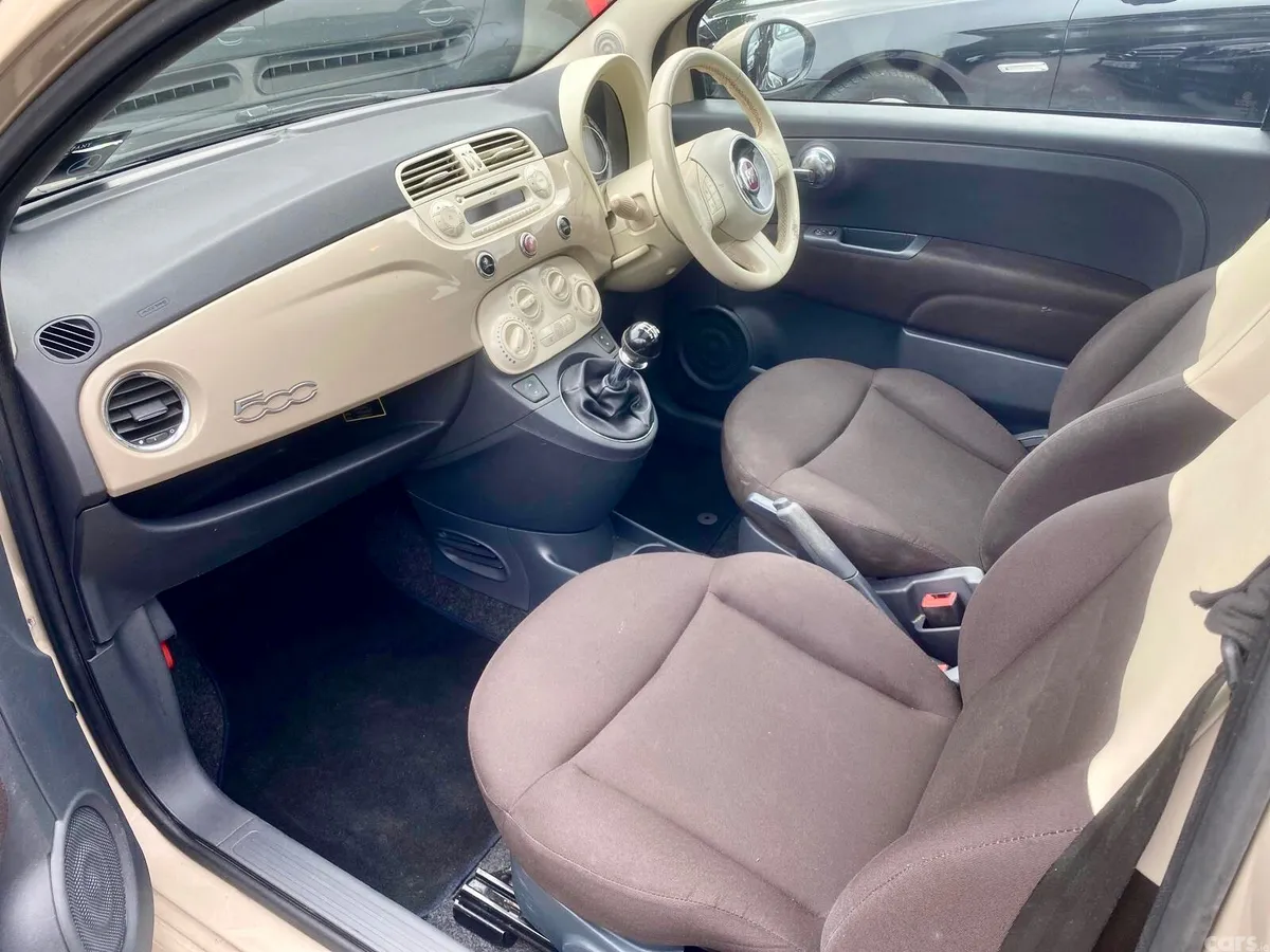 Fiat 500 Hatchback, Petrol, 2013, Beige