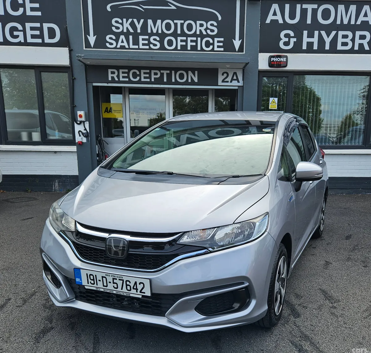 Honda Fit Hatchback, Petrol Hybrid, 2019, Silver