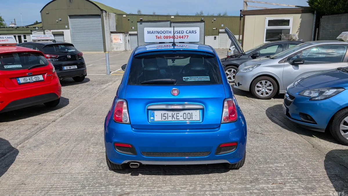 Fiat 500 Hatchback, Petrol, 2015, Blue