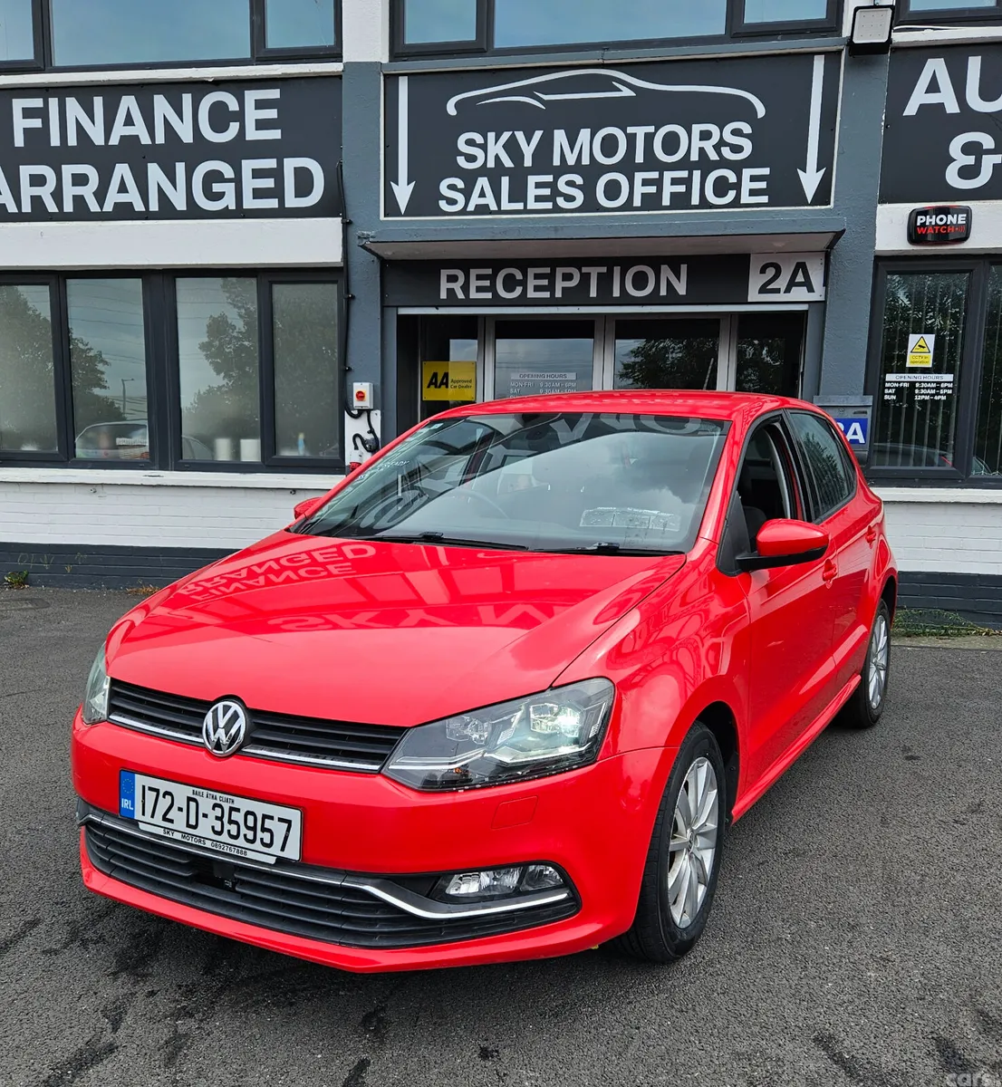 Volkswagen Polo Hatchback, Petrol, 2017, Red