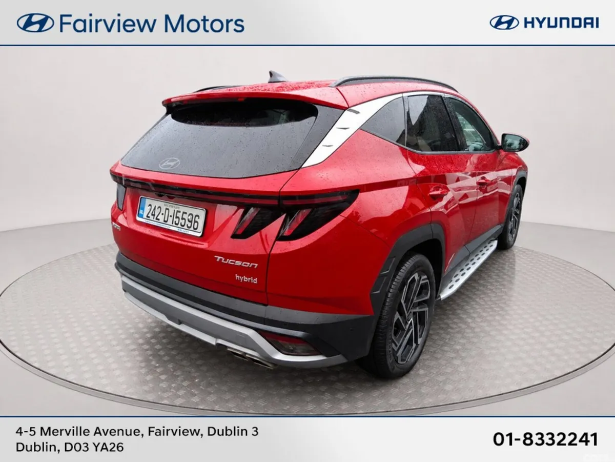 Hyundai Tucson SUV, Petrol Hybrid, 2024, Red