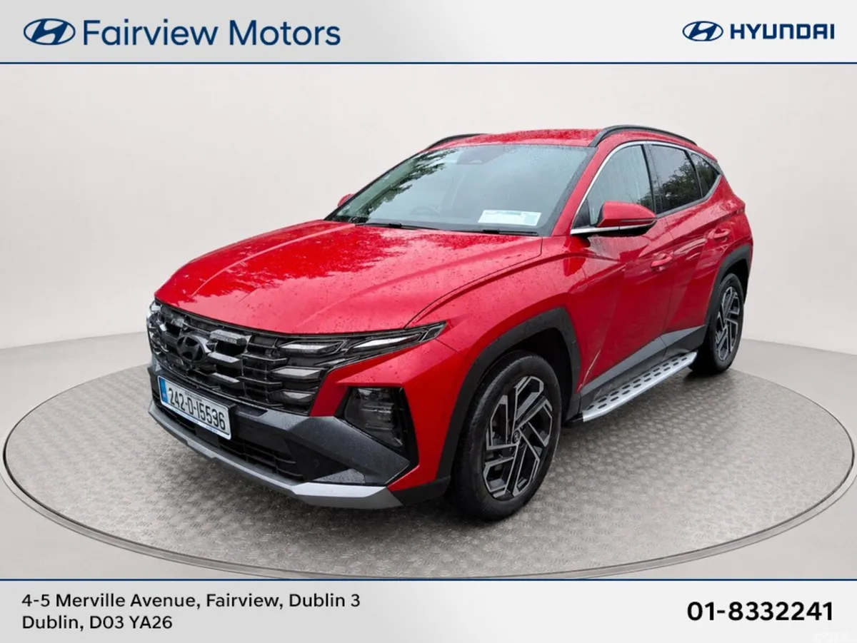 Hyundai Tucson SUV, Petrol Hybrid, 2024, Red