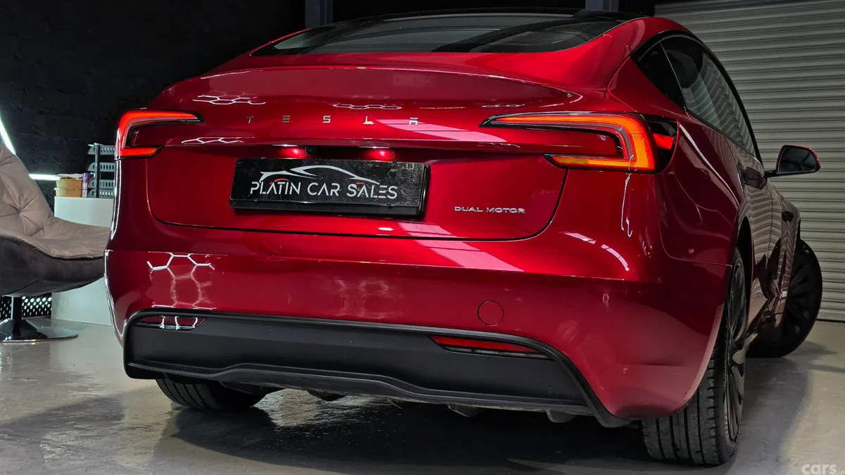 Tesla Model 3 Saloon, Electric, 2024, Red